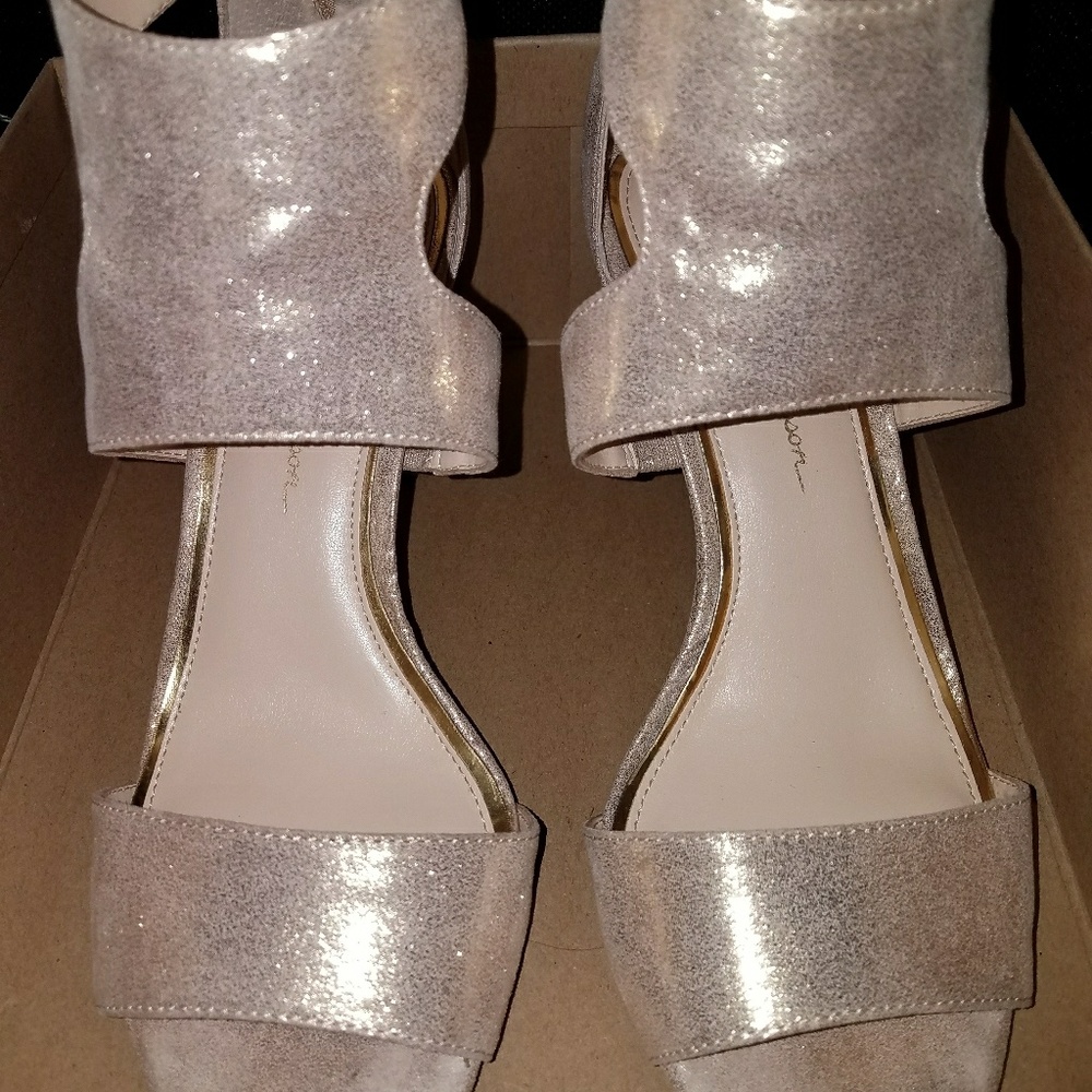 Powder Pink Gold Sandals